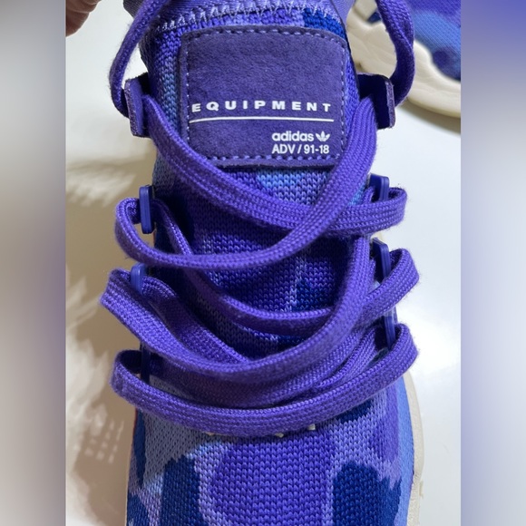 Adidas Mens EQT ADV 91-18 Support Mid Purple Camo Running Shoes Size 10 702001 - Picture 7 of 11